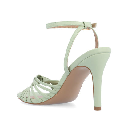 Journee VANITA STILETTO HEELS IN VEGAN LEATHER - Sage