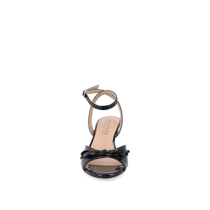 Journee JENNIFER STRAPPY KITTEN HEELS IN PATENT - Black Patent