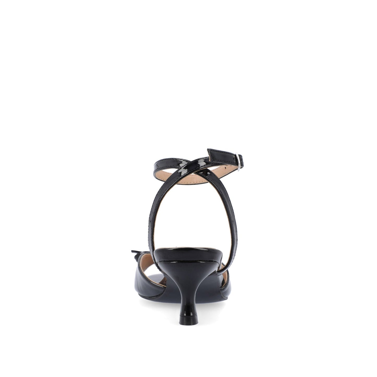 Journee JENNIFER STRAPPY KITTEN HEELS IN PATENT - Black Patent