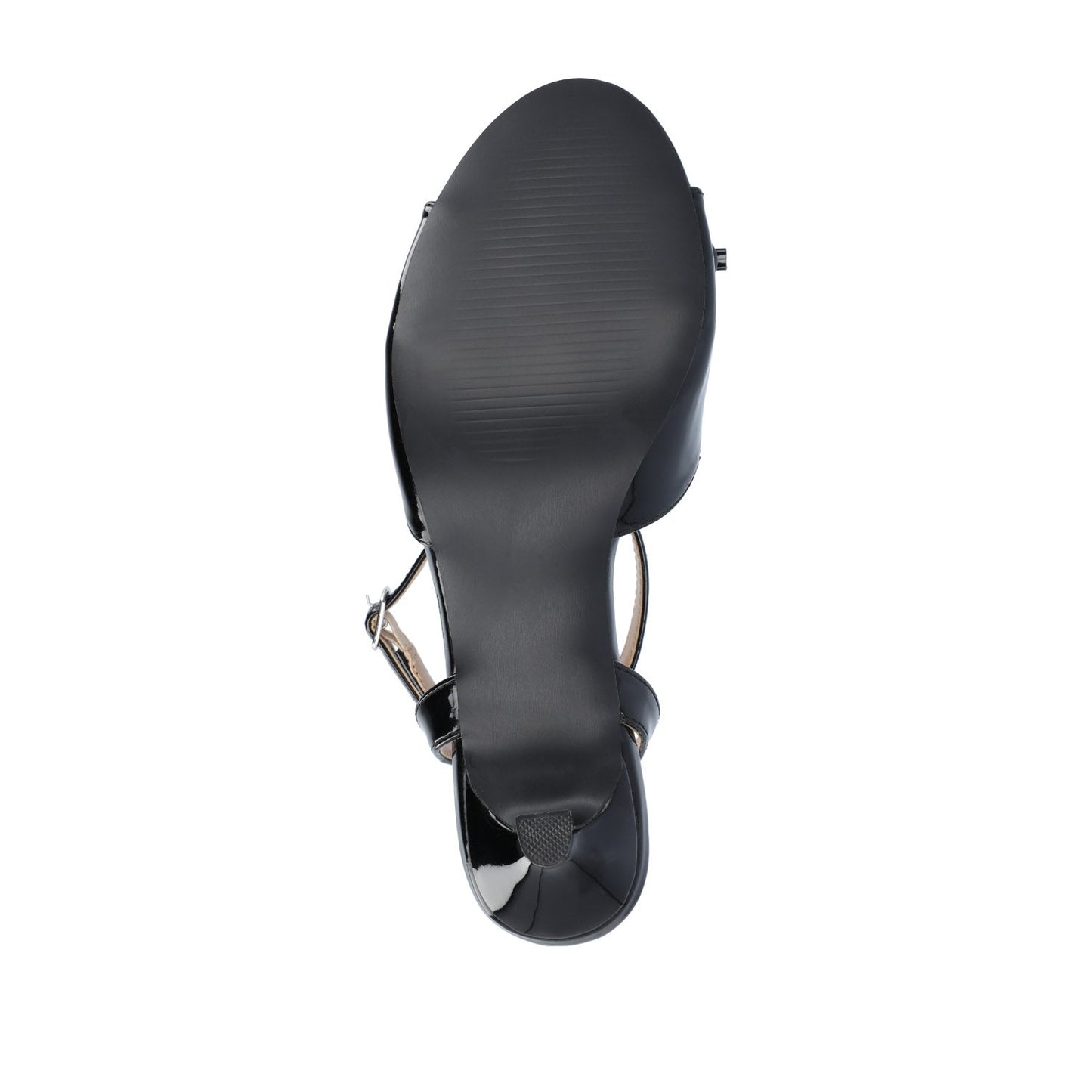 Journee JENNIFER STRAPPY KITTEN HEELS IN PATENT - Black Patent