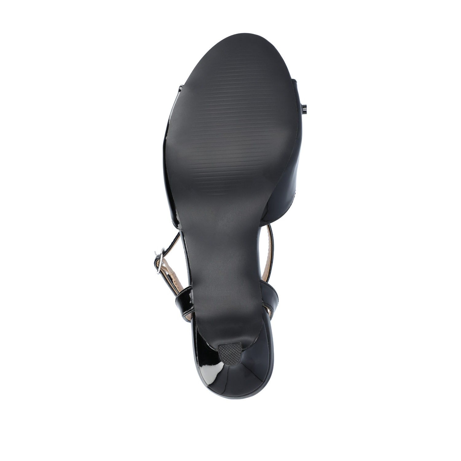 Journee JENNIFER STRAPPY KITTEN HEELS IN PATENT - Black Patent