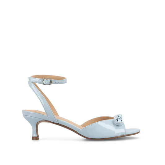 Journee JENNIFER STRAPPY KITTEN HEELS IN PATENT - Blue Patent