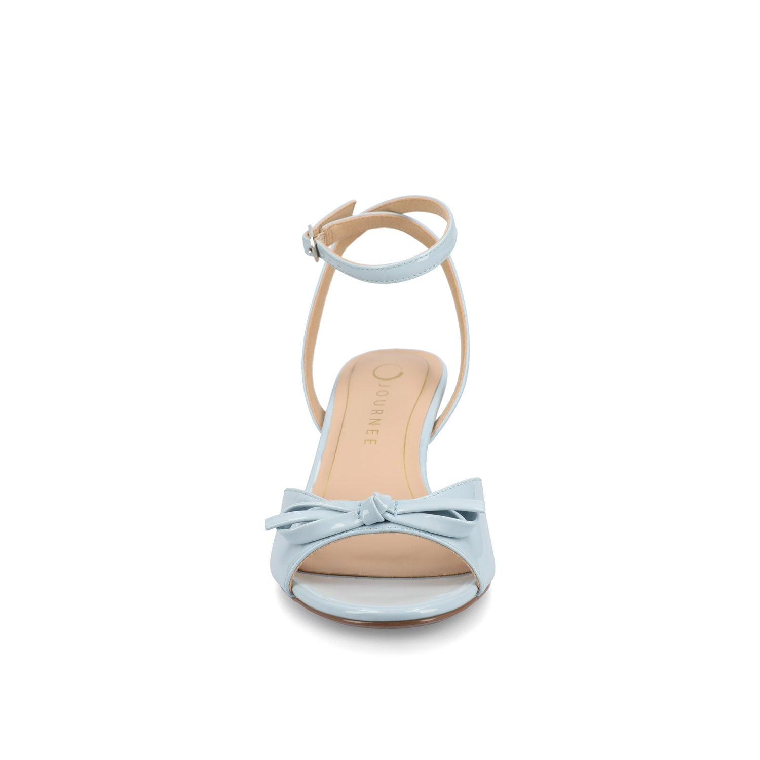 Journee JENNIFER STRAPPY KITTEN HEELS IN PATENT - Blue Patent