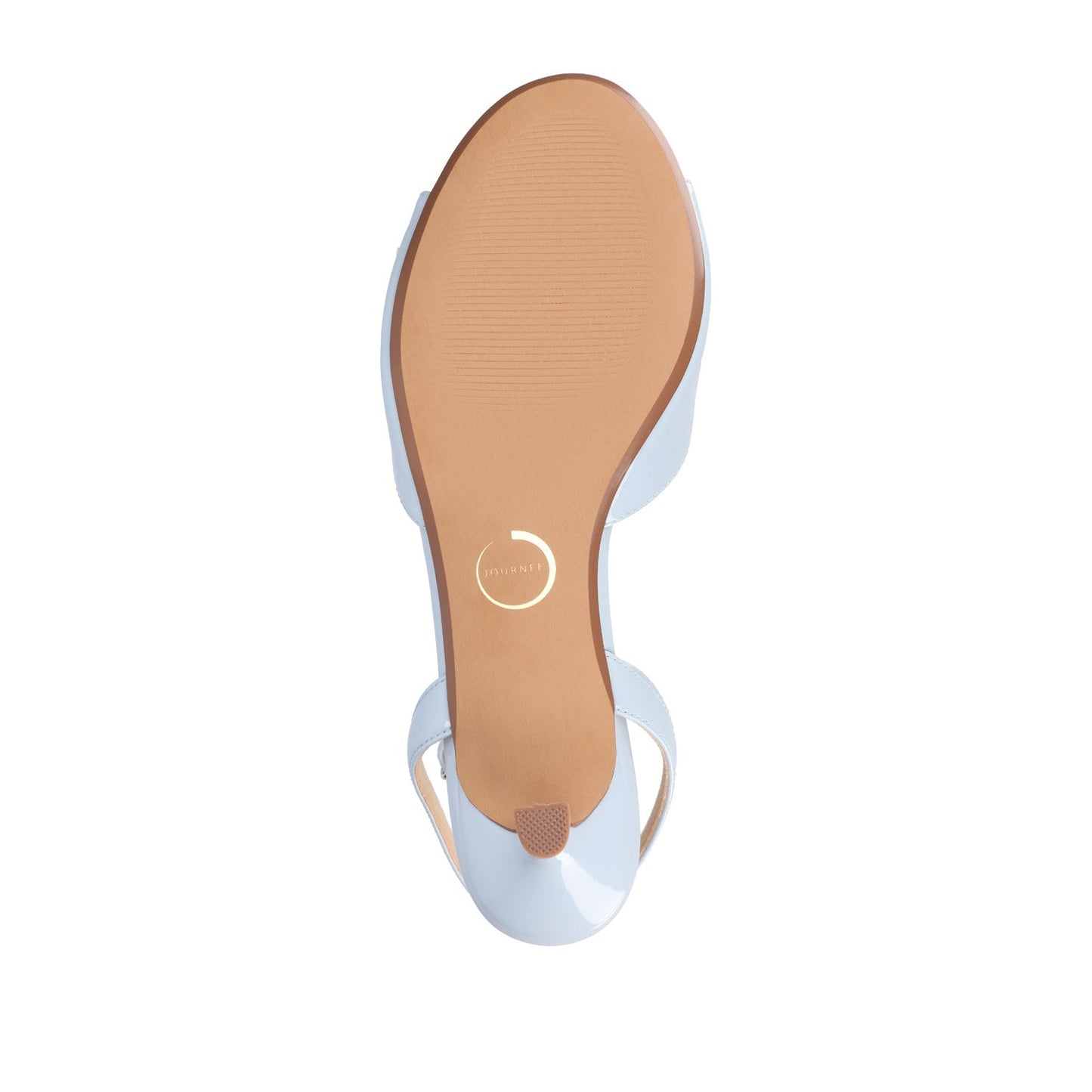 Journee JENNIFER STRAPPY KITTEN HEELS IN PATENT - Blue Patent