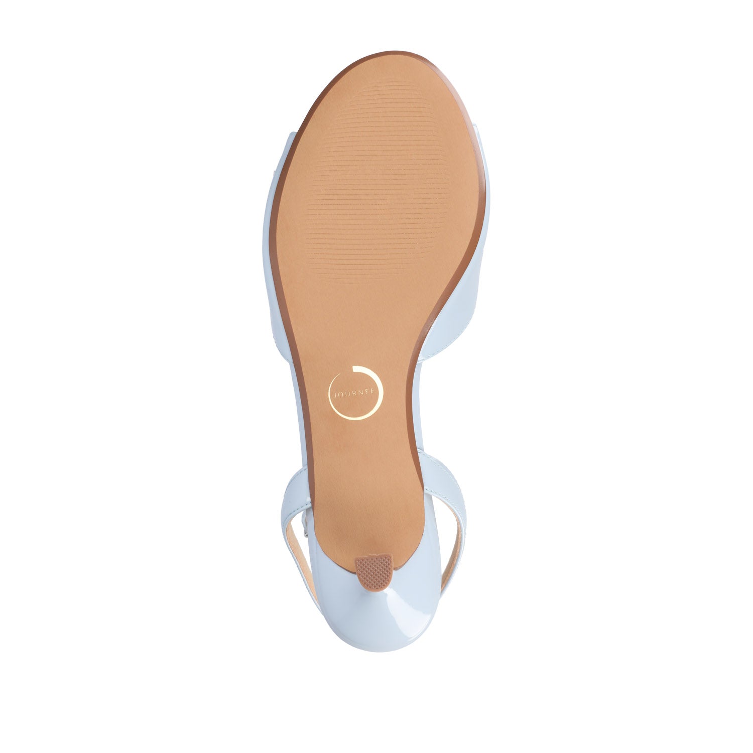 Journee JENNIFER STRAPPY KITTEN HEELS IN PATENT - Blue Patent