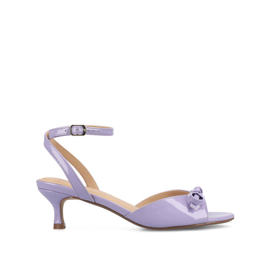 Journee JENNIFER STRAPPY KITTEN HEELS IN PATENT - Lilac Patent
