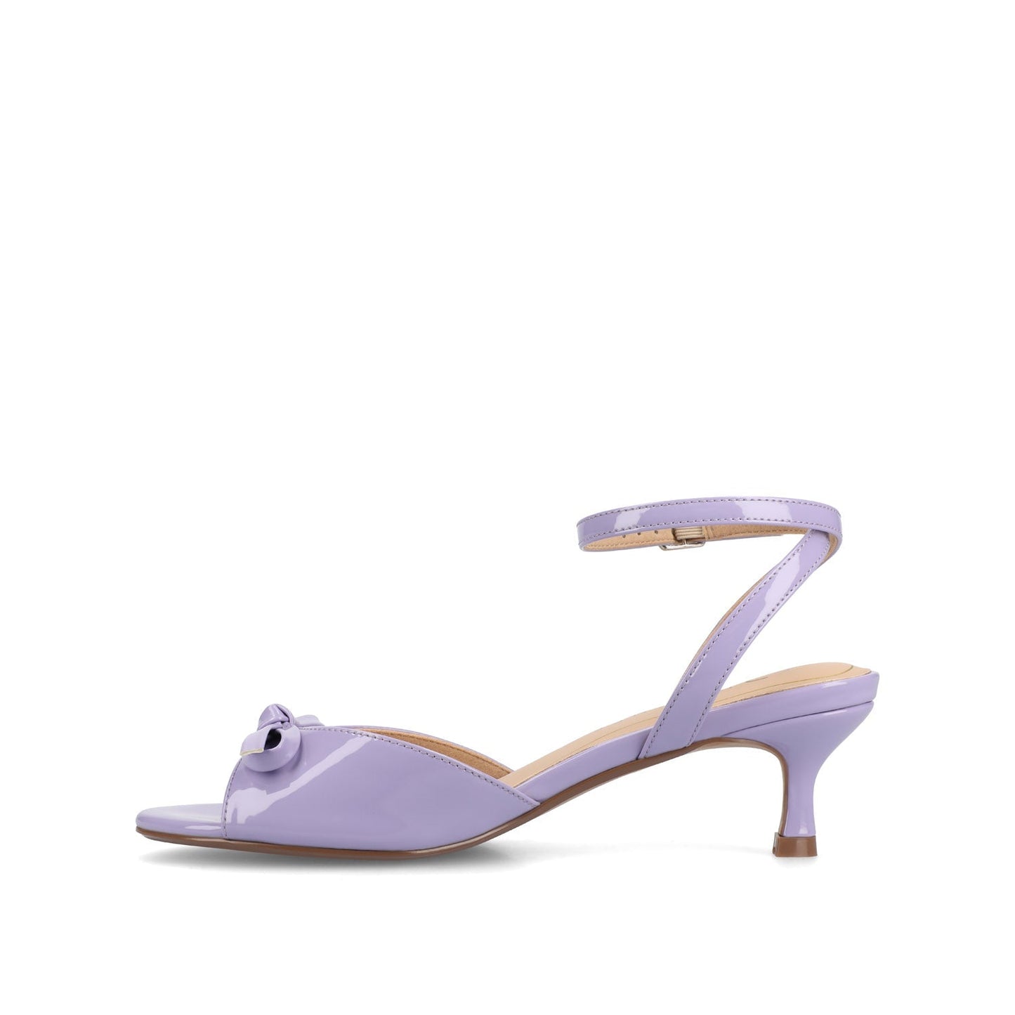 Journee JENNIFER STRAPPY KITTEN HEELS IN PATENT - Lilac Patent