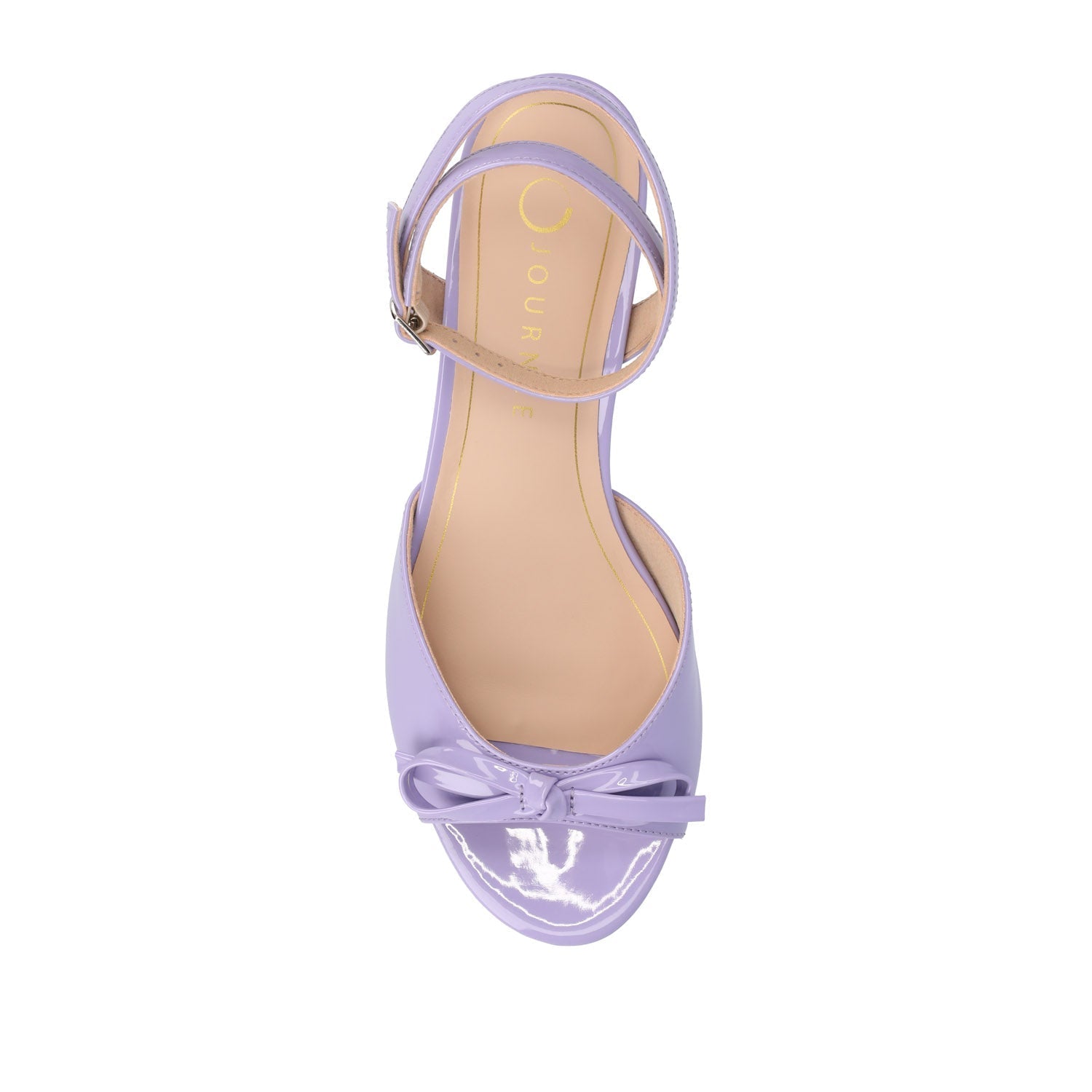 Journee JENNIFER STRAPPY KITTEN HEELS IN PATENT - Lilac Patent
