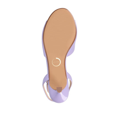 Journee JENNIFER STRAPPY KITTEN HEELS IN PATENT - Lilac Patent