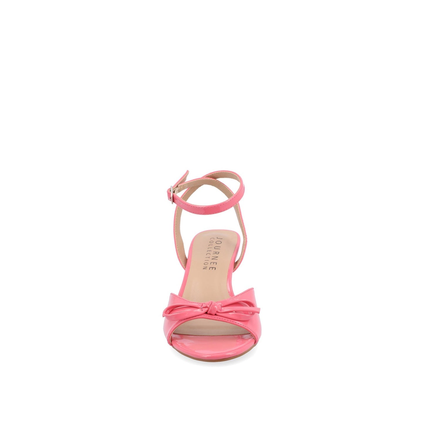 Journee JENNIFER STRAPPY KITTEN HEELS IN PATENT - Pink Patent