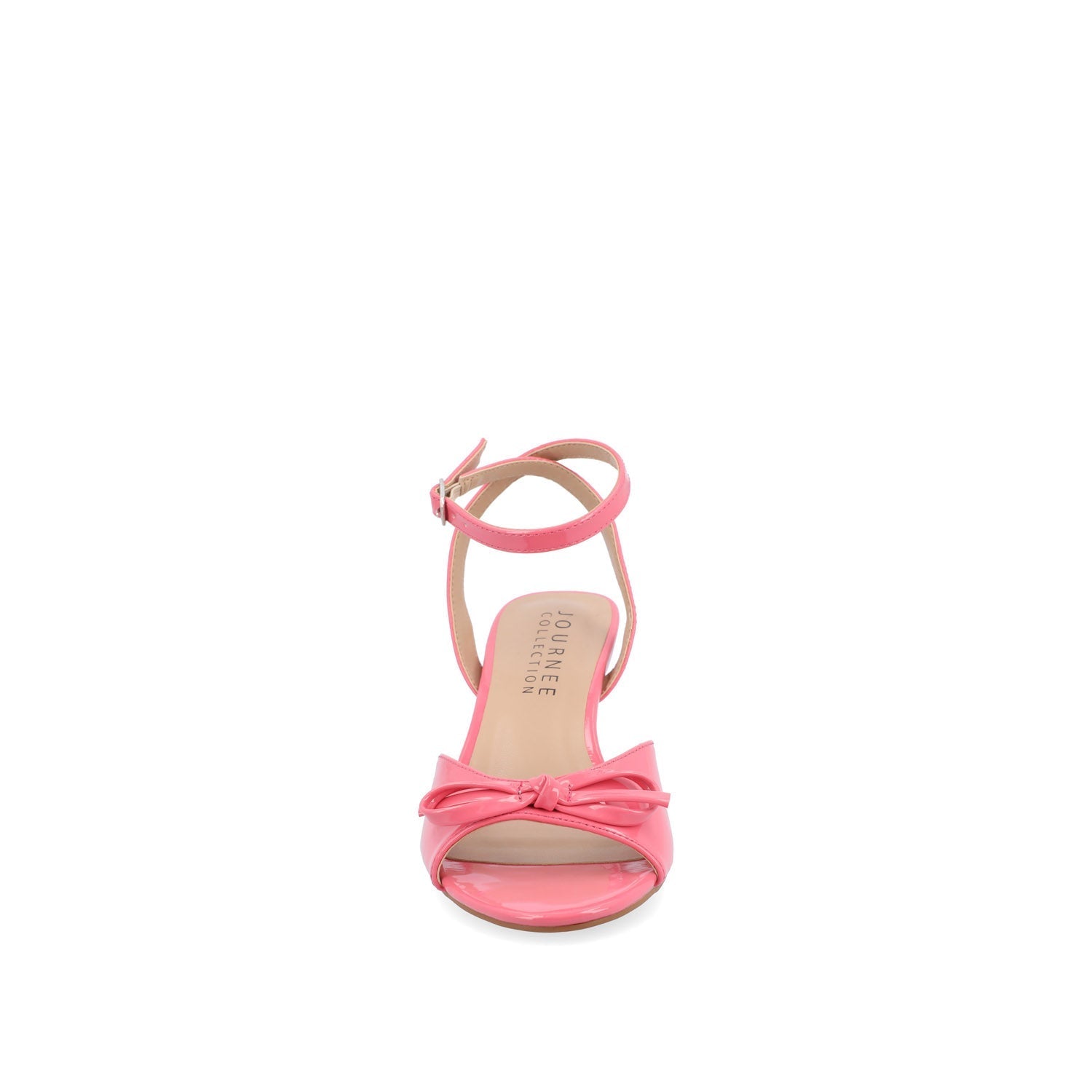 Journee JENNIFER STRAPPY KITTEN HEELS IN PATENT - Pink Patent
