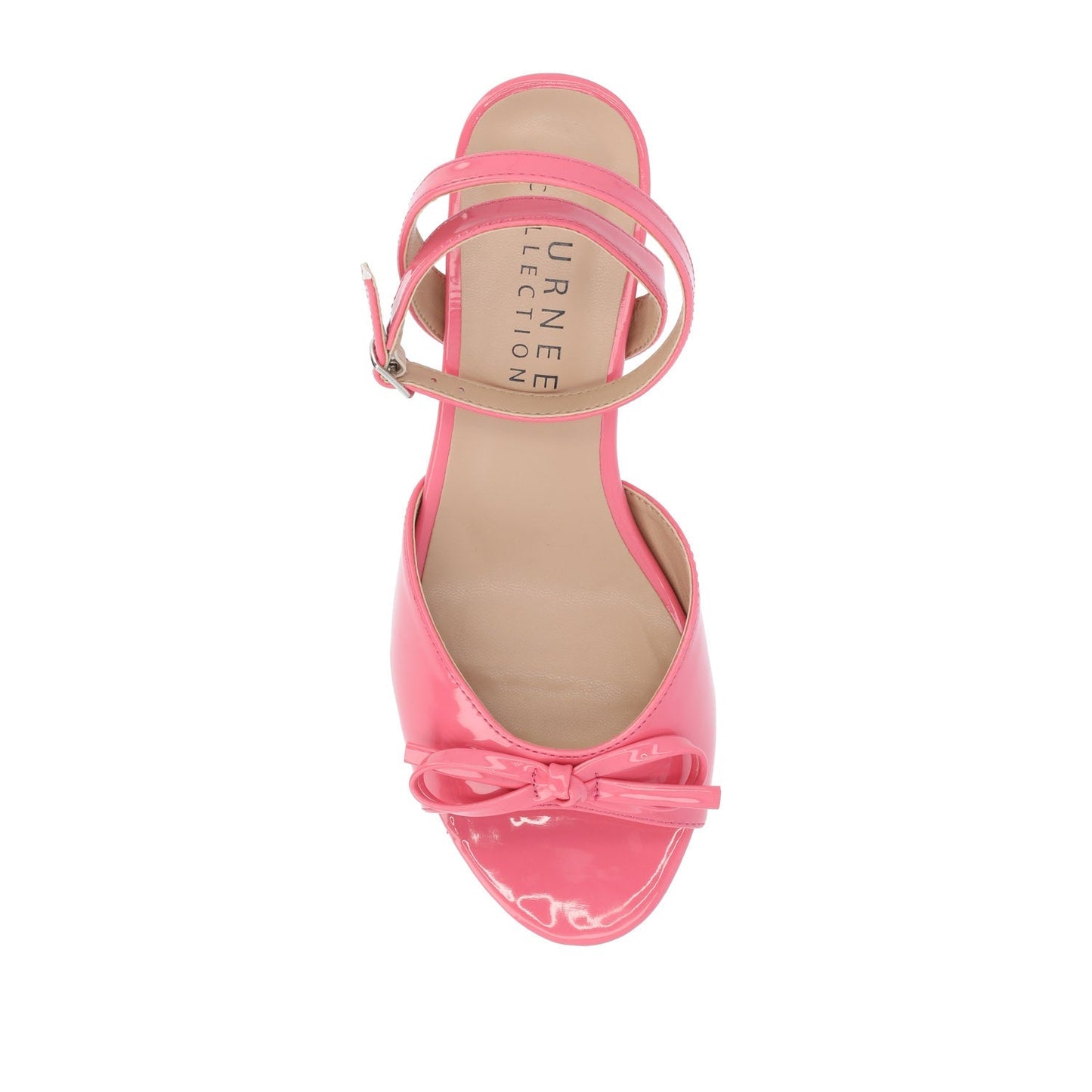 Journee JENNIFER STRAPPY KITTEN HEELS IN PATENT - Pink Patent