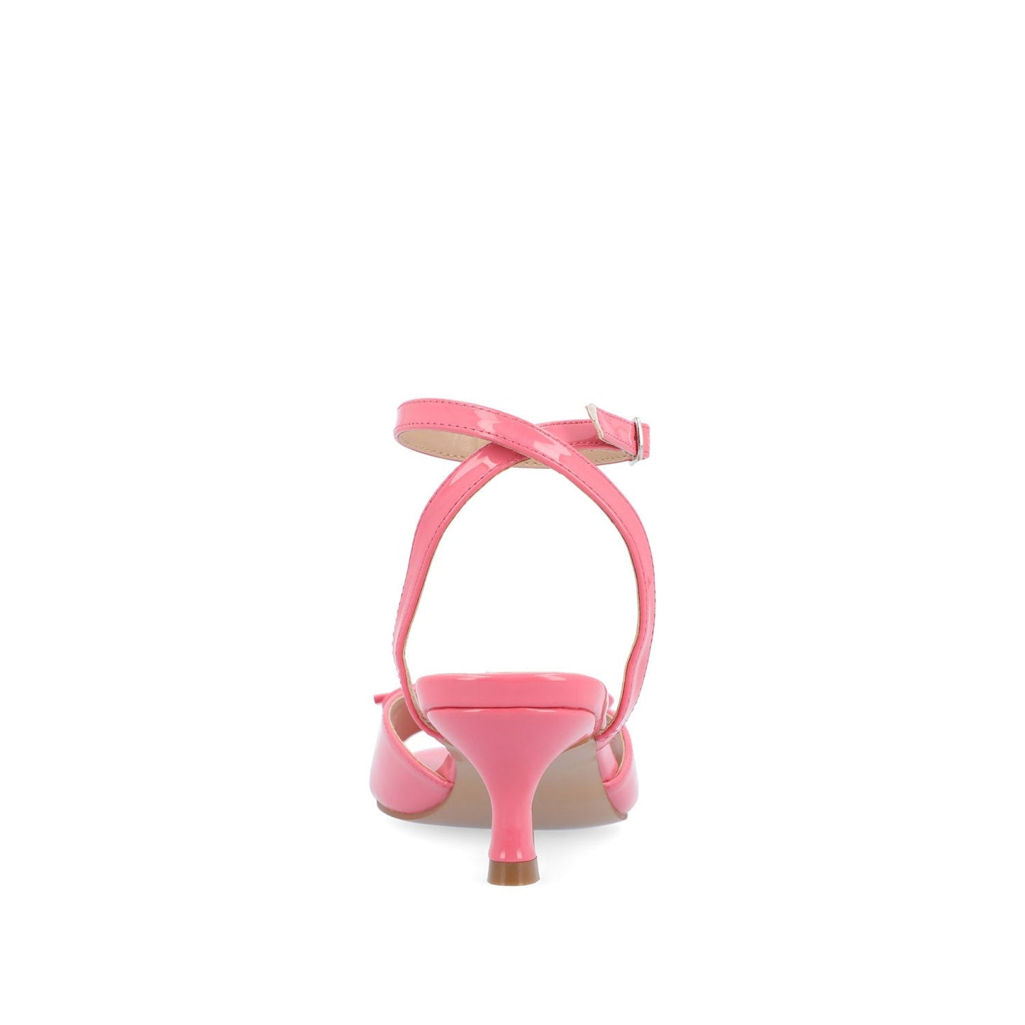 Journee JENNIFER STRAPPY KITTEN HEELS IN PATENT - Pink Patent