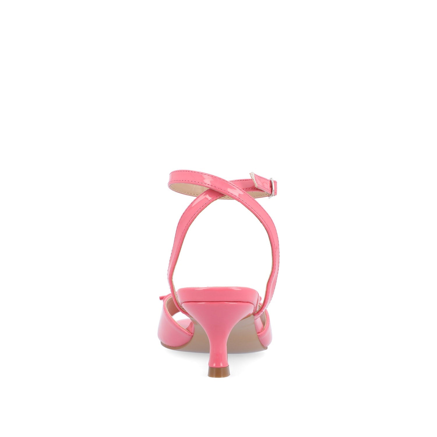 Journee JENNIFER STRAPPY KITTEN HEELS IN PATENT - Pink Patent