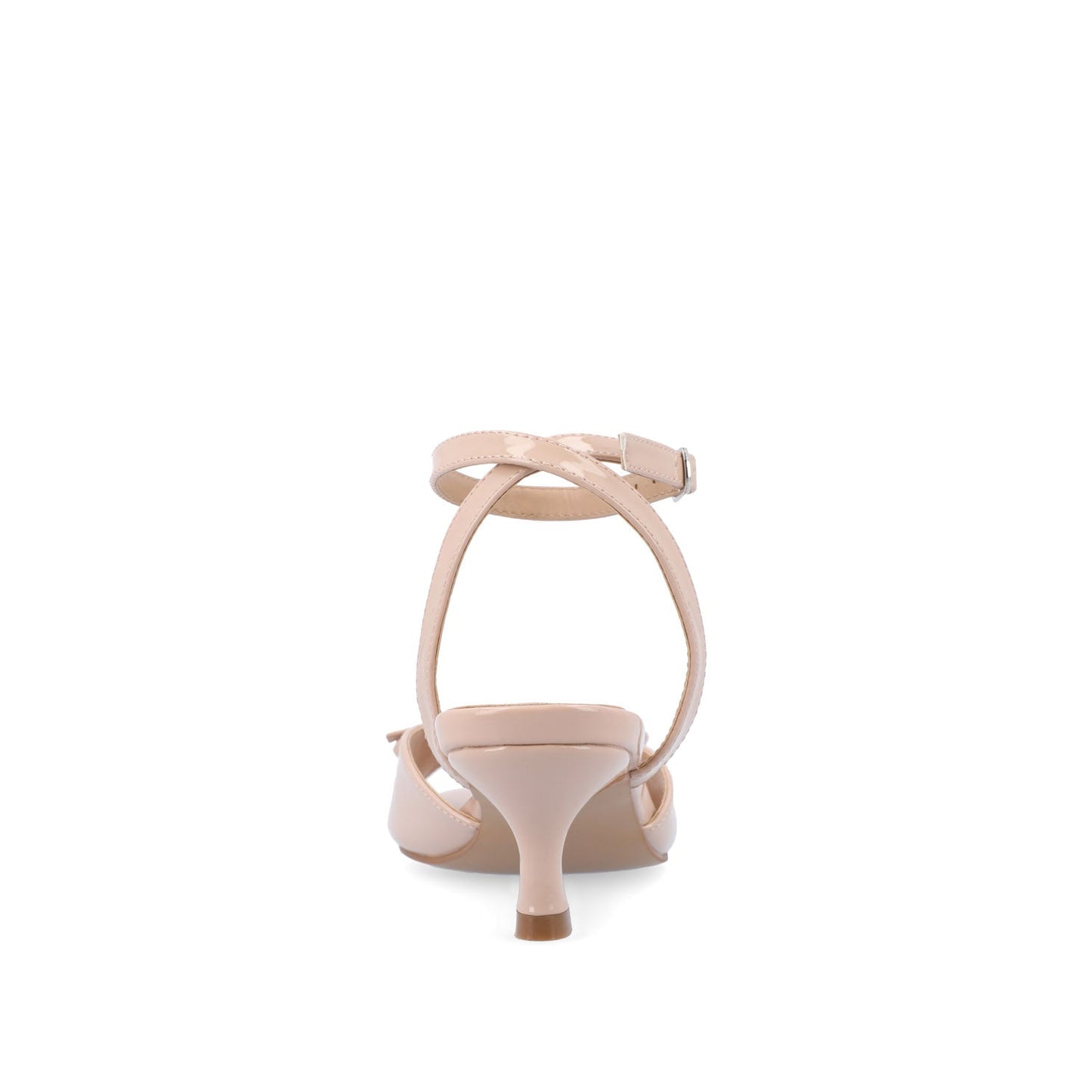 Journee JENNIFER STRAPPY KITTEN HEELS IN PATENT - Nude Patent