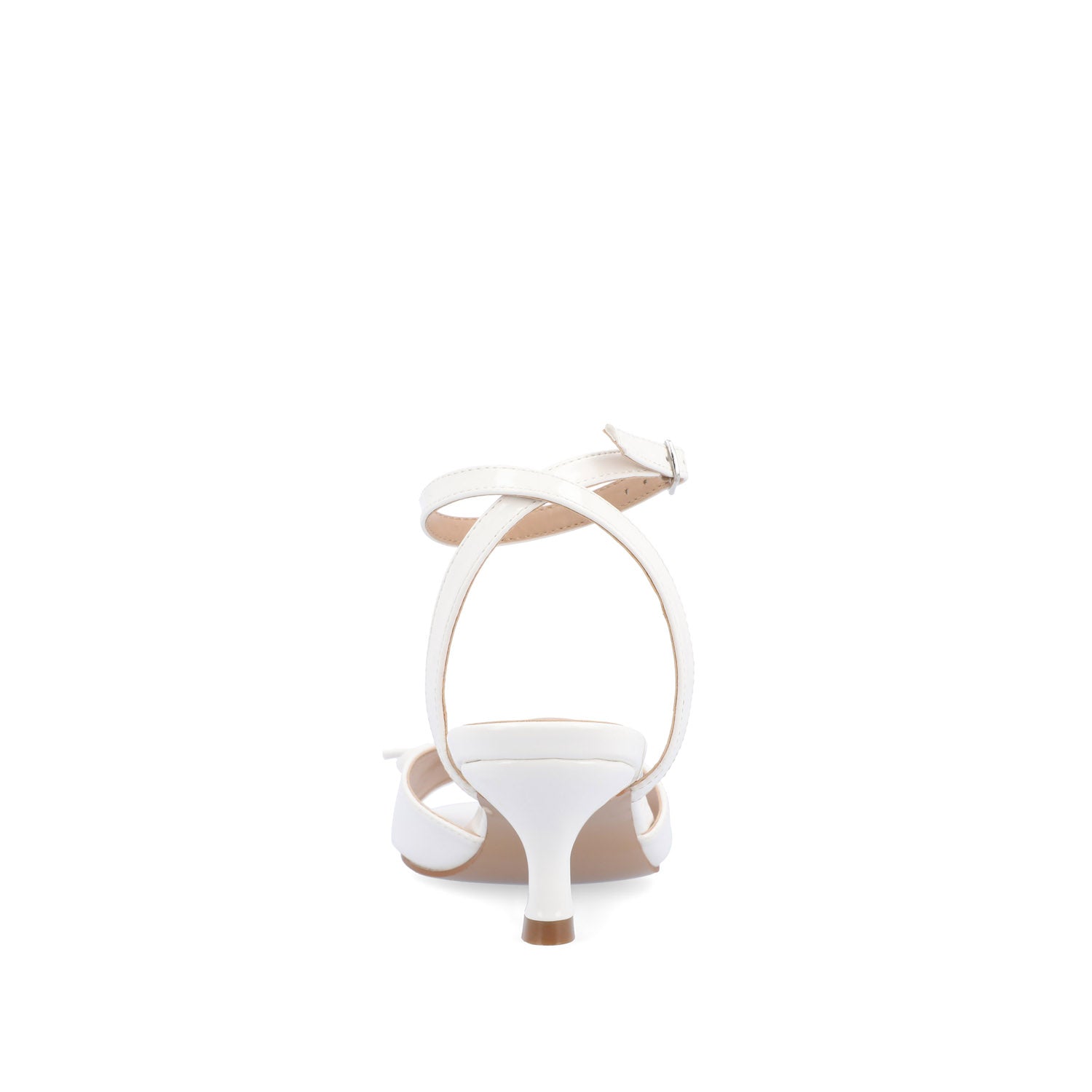 Journee JENNIFER STRAPPY KITTEN HEELS IN PATENT - White Patent