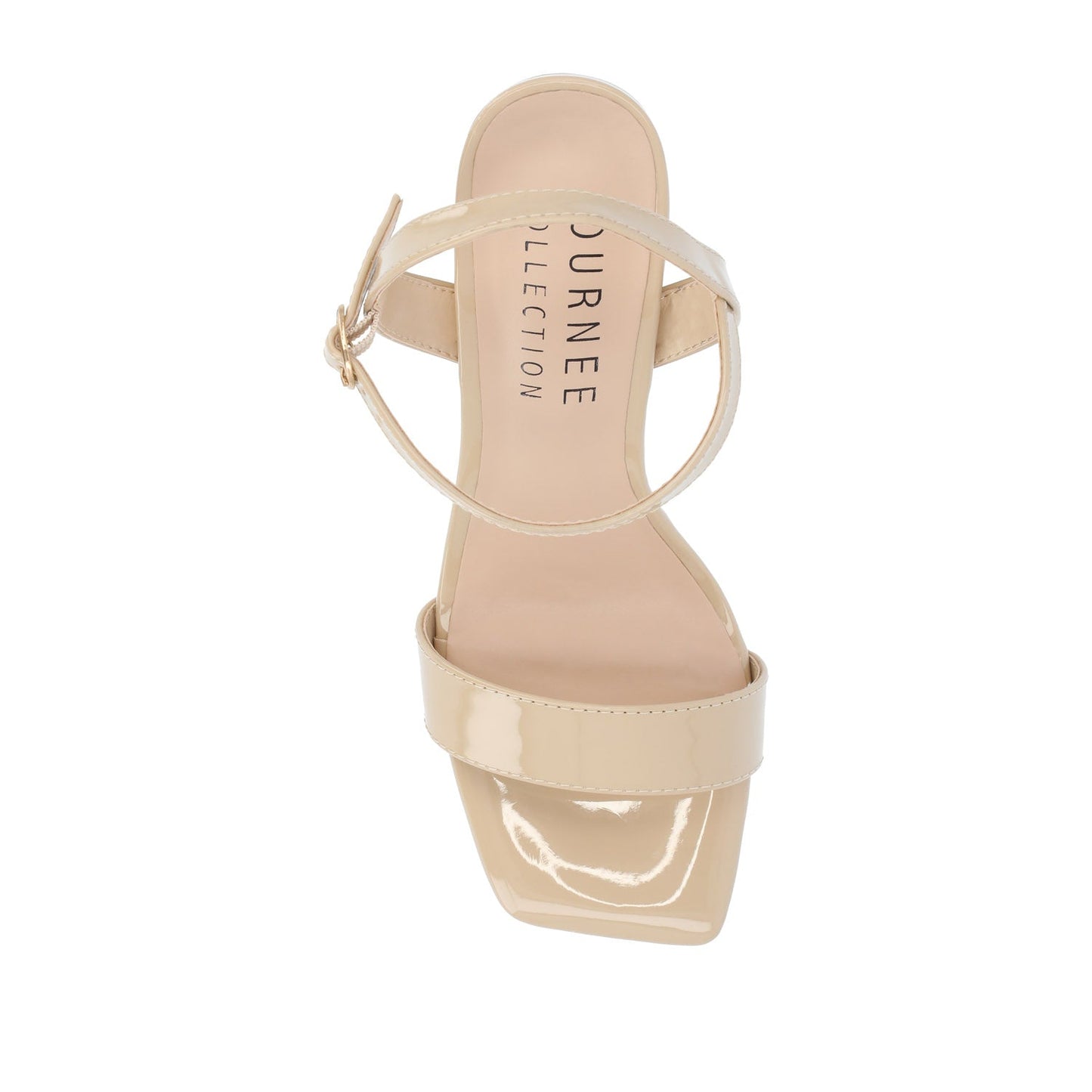 Journee TIVONA STRAPPY BLOCK HEELS IN STATEMENT - Tan