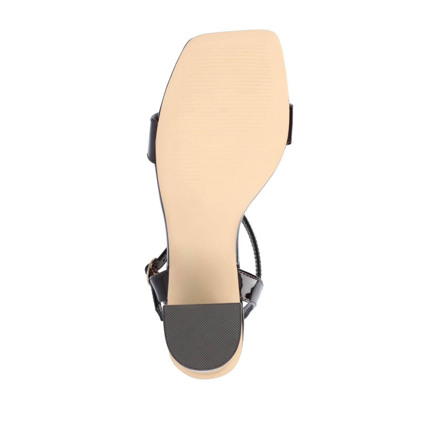 Journee TIVONA STRAPPY BLOCK HEELS IN STATEMENT - Dark Brown
