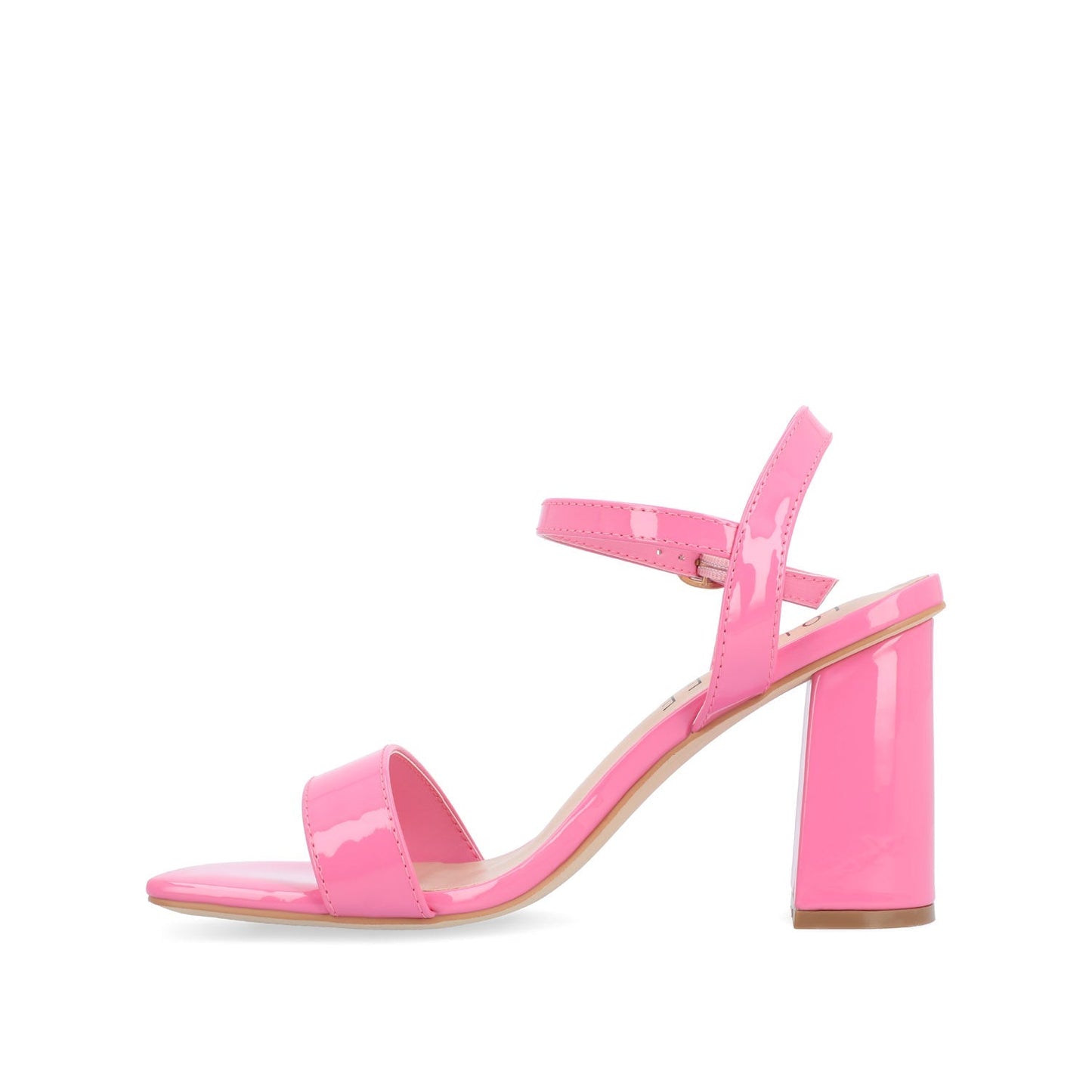 Journee TIVONA STRAPPY BLOCK HEELS IN STATEMENT - Pink