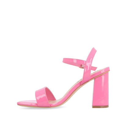 Journee TIVONA STRAPPY BLOCK HEELS IN STATEMENT - Pink