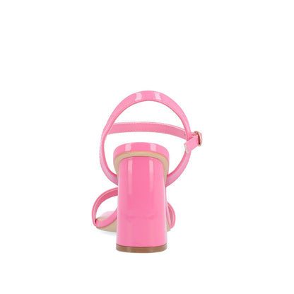 Journee TIVONA STRAPPY BLOCK HEELS IN STATEMENT - Pink