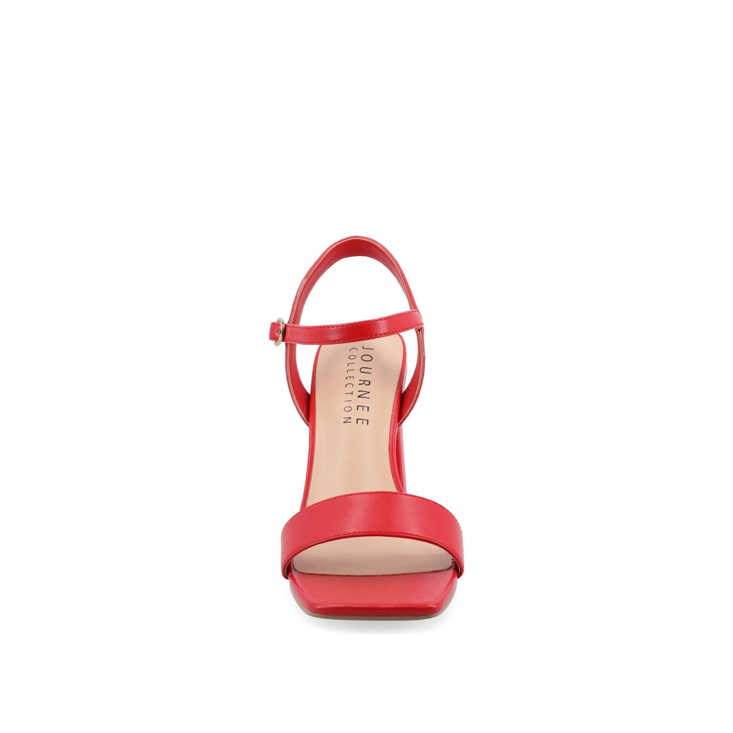 Journee TIVONA STRAPPY BLOCK HEELS IN STATEMENT - Red