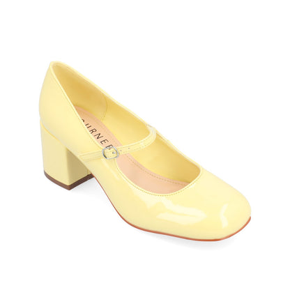 Journee OKENNA MARY JANE PUMP HEELS - Yellow