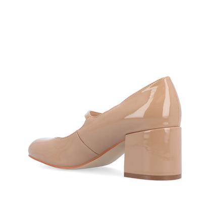 Journee OKENNA MARY JANE PUMP HEELS - Nude
