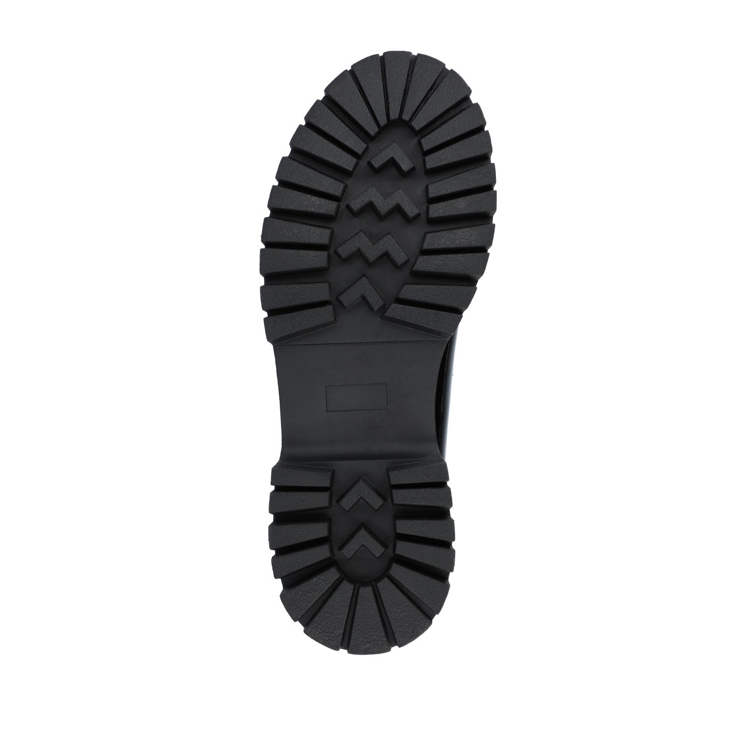 Journee KAMIE LUG SOLE MARY JANE FLATS - Black PU