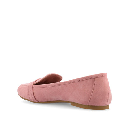 Journee MARCI LOAFER FLATS IN FAUX SUEDE - Blush