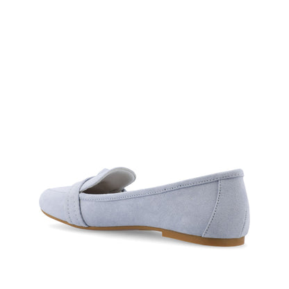 Journee MARCI LOAFER FLATS IN FAUX SUEDE - Blue