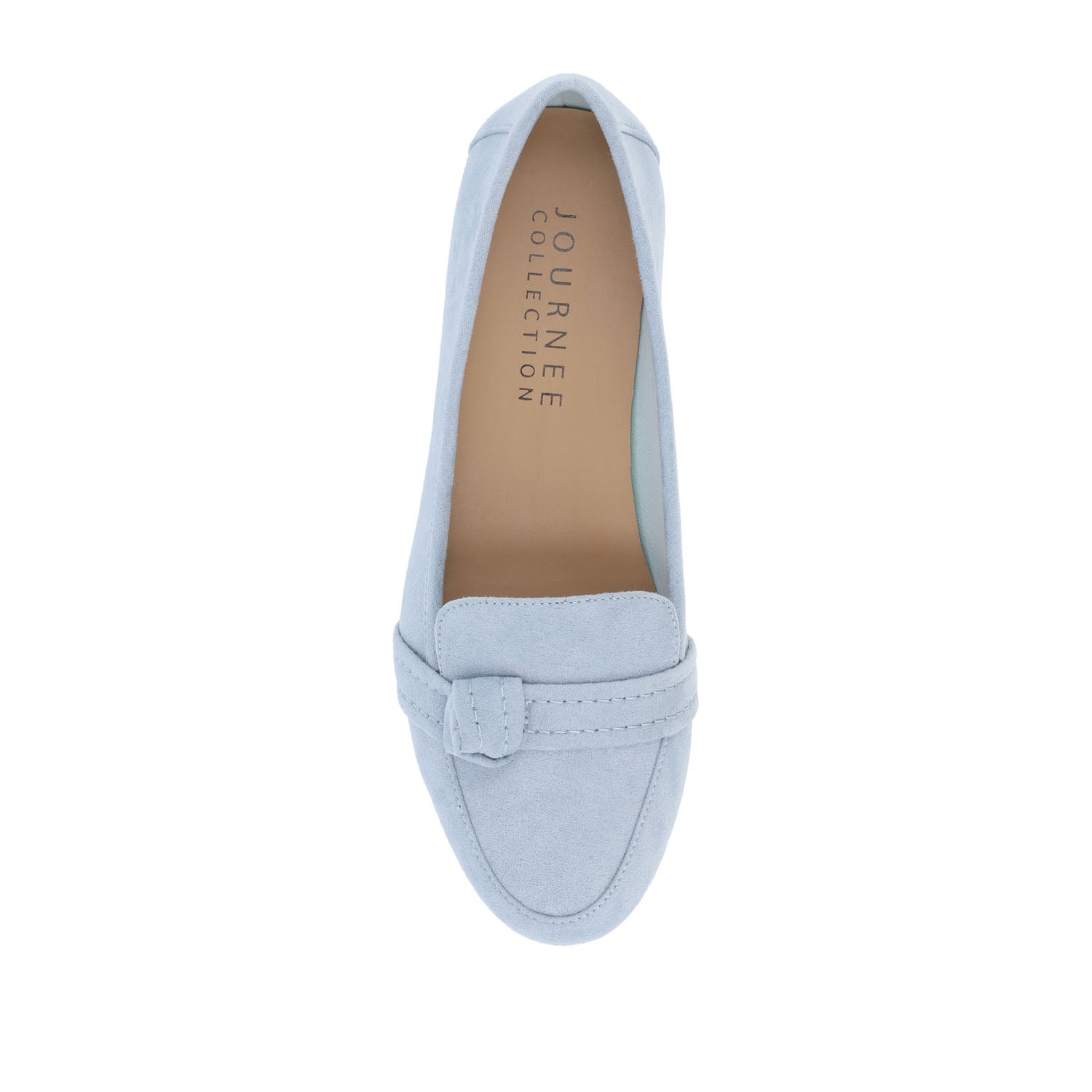 Journee MARCI LOAFER FLATS IN FAUX SUEDE - Blue