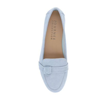 Journee MARCI LOAFER FLATS IN FAUX SUEDE - Blue
