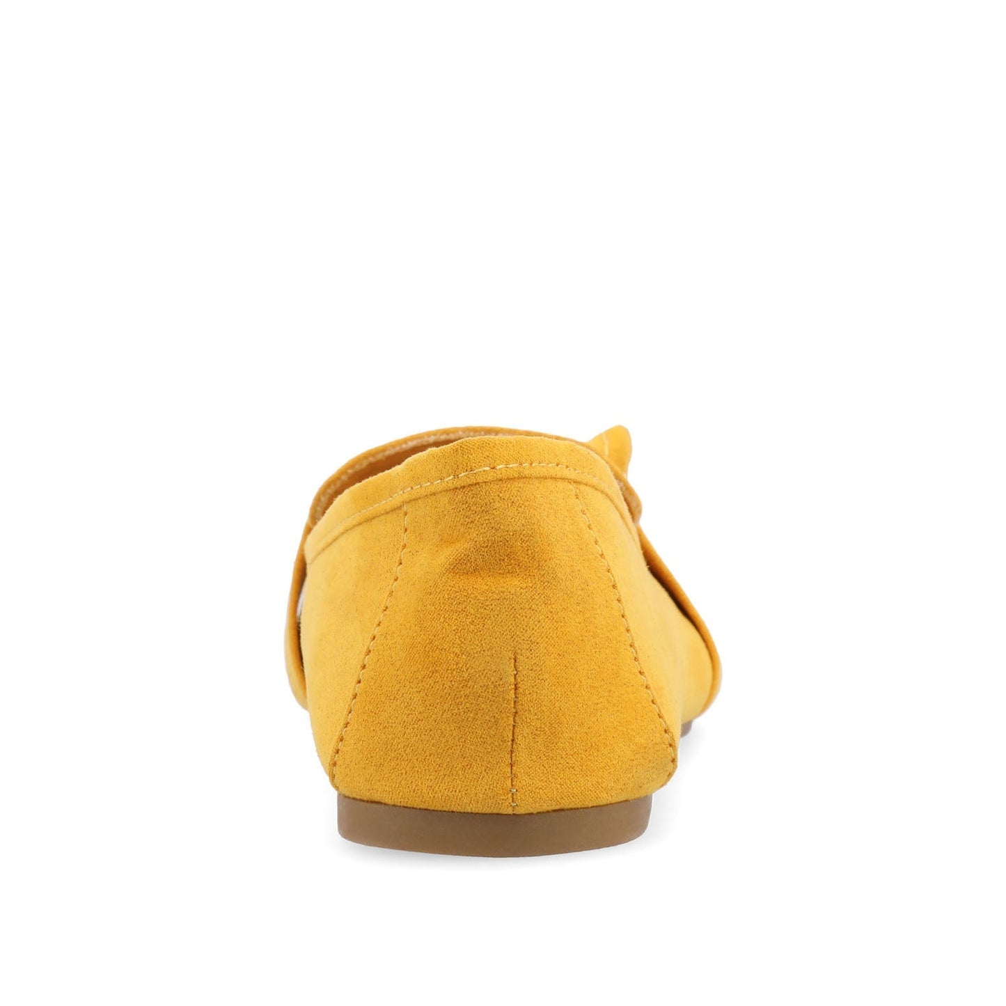 Journee MARCI LOAFER FLATS IN FAUX SUEDE - Mustard