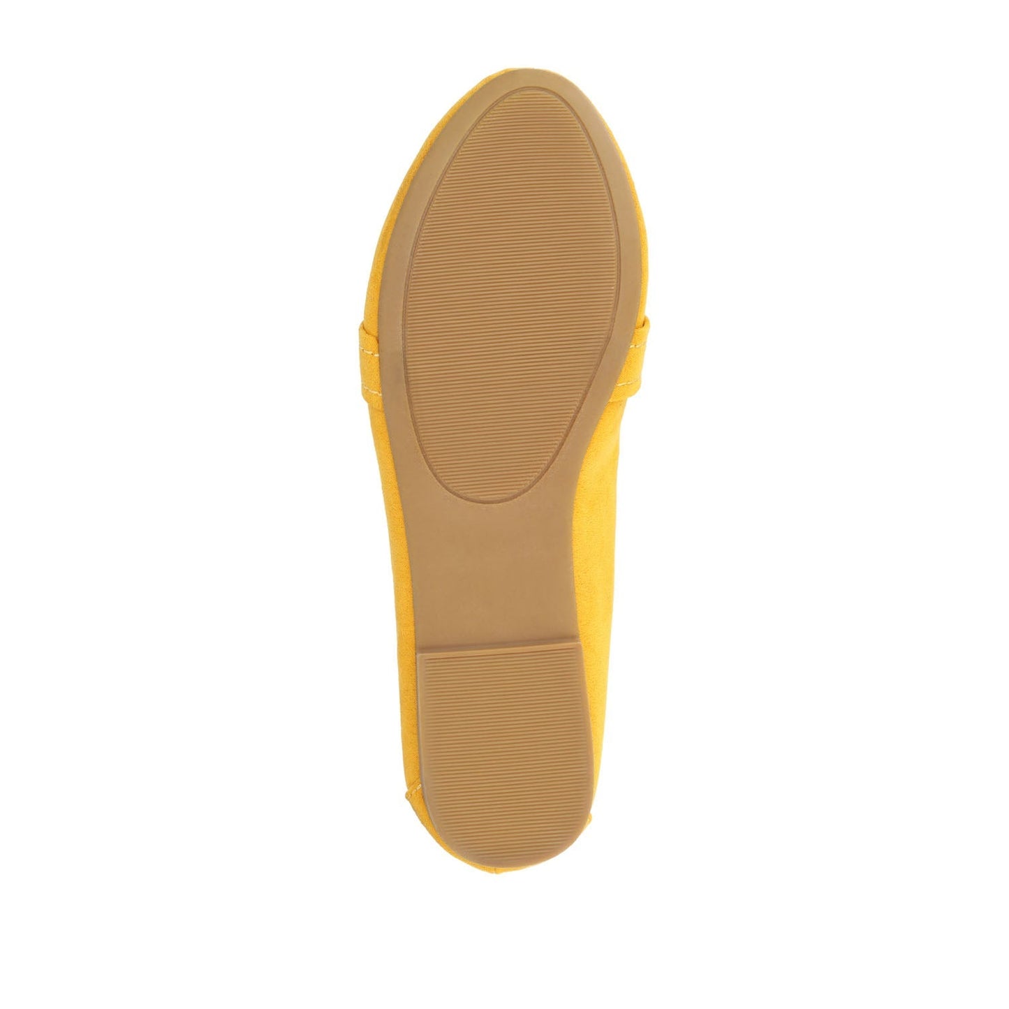 Journee MARCI LOAFER FLATS IN FAUX SUEDE - Mustard