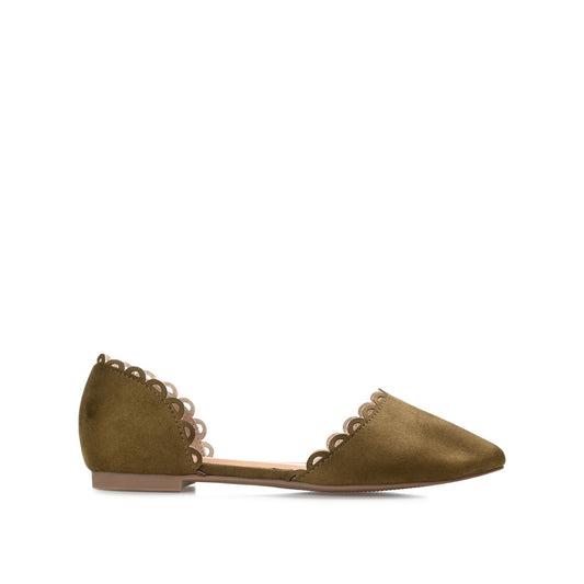 Journee JEZLIN D'ORSAY FLATS IN FAUX SUEDE - Green