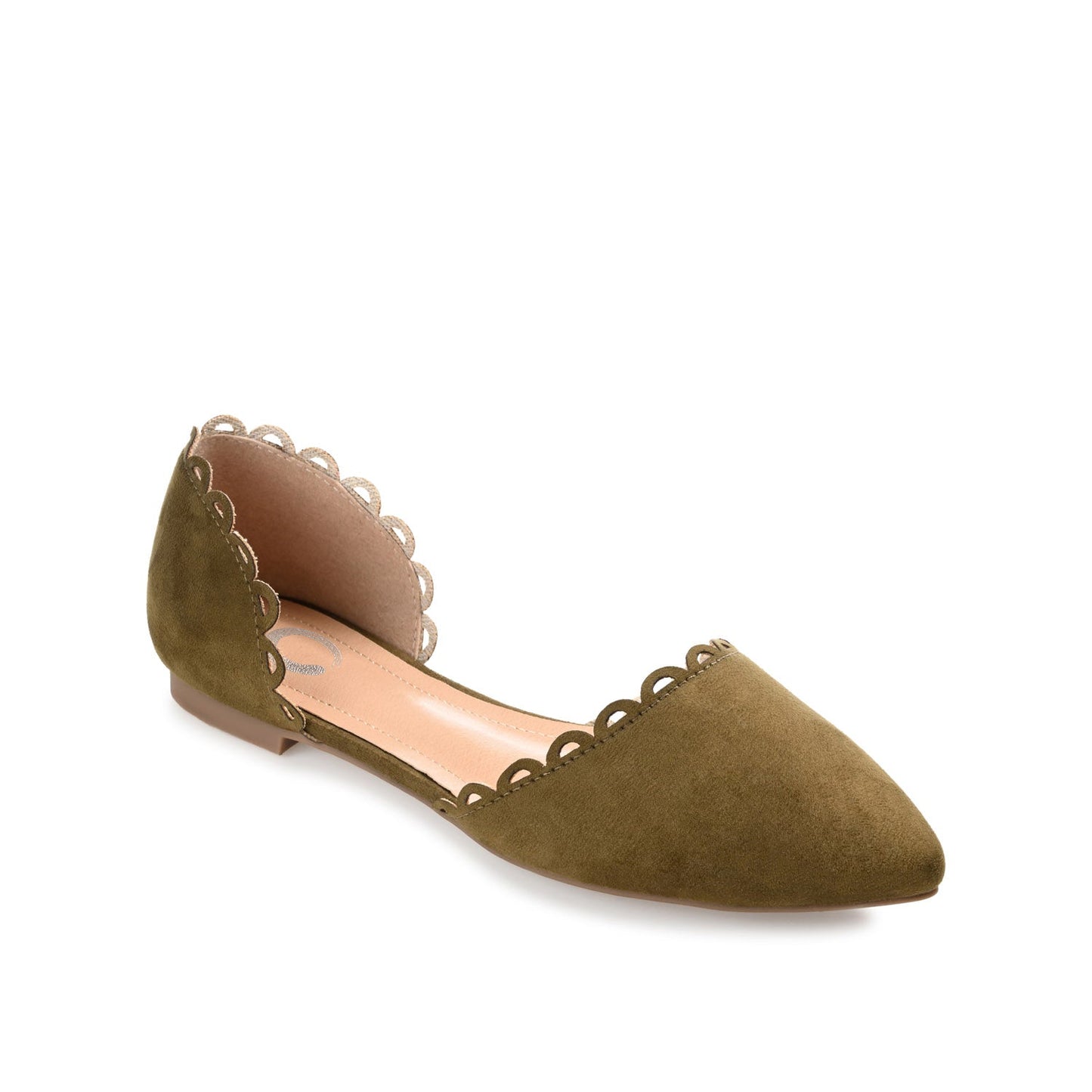 Journee JEZLIN D'ORSAY FLATS IN FAUX SUEDE - Green