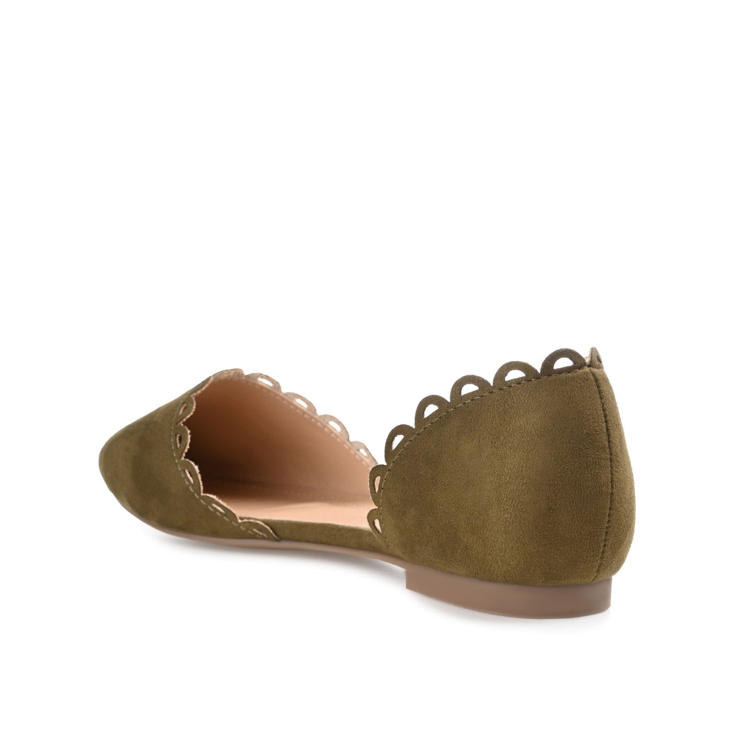 Journee JEZLIN D'ORSAY FLATS IN FAUX SUEDE - Green
