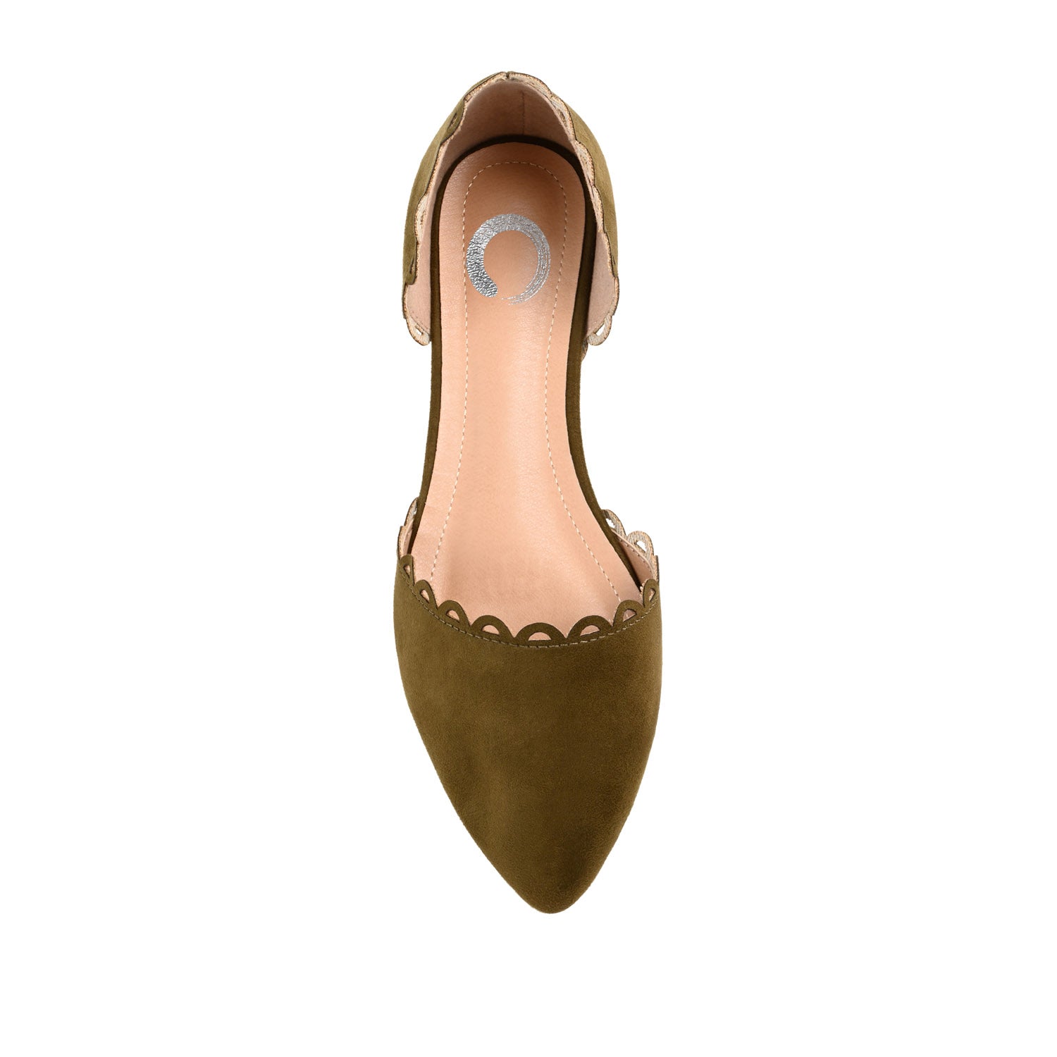 Journee JEZLIN D'ORSAY FLATS IN FAUX SUEDE - Green