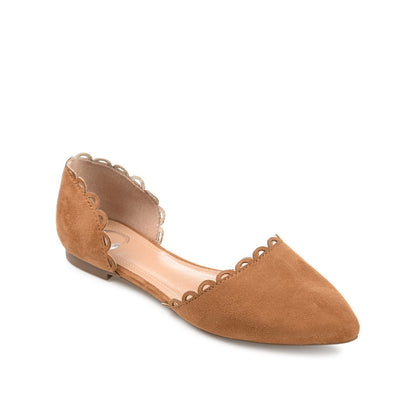 Journee JEZLIN D'ORSAY FLATS IN FAUX SUEDE - Cognac