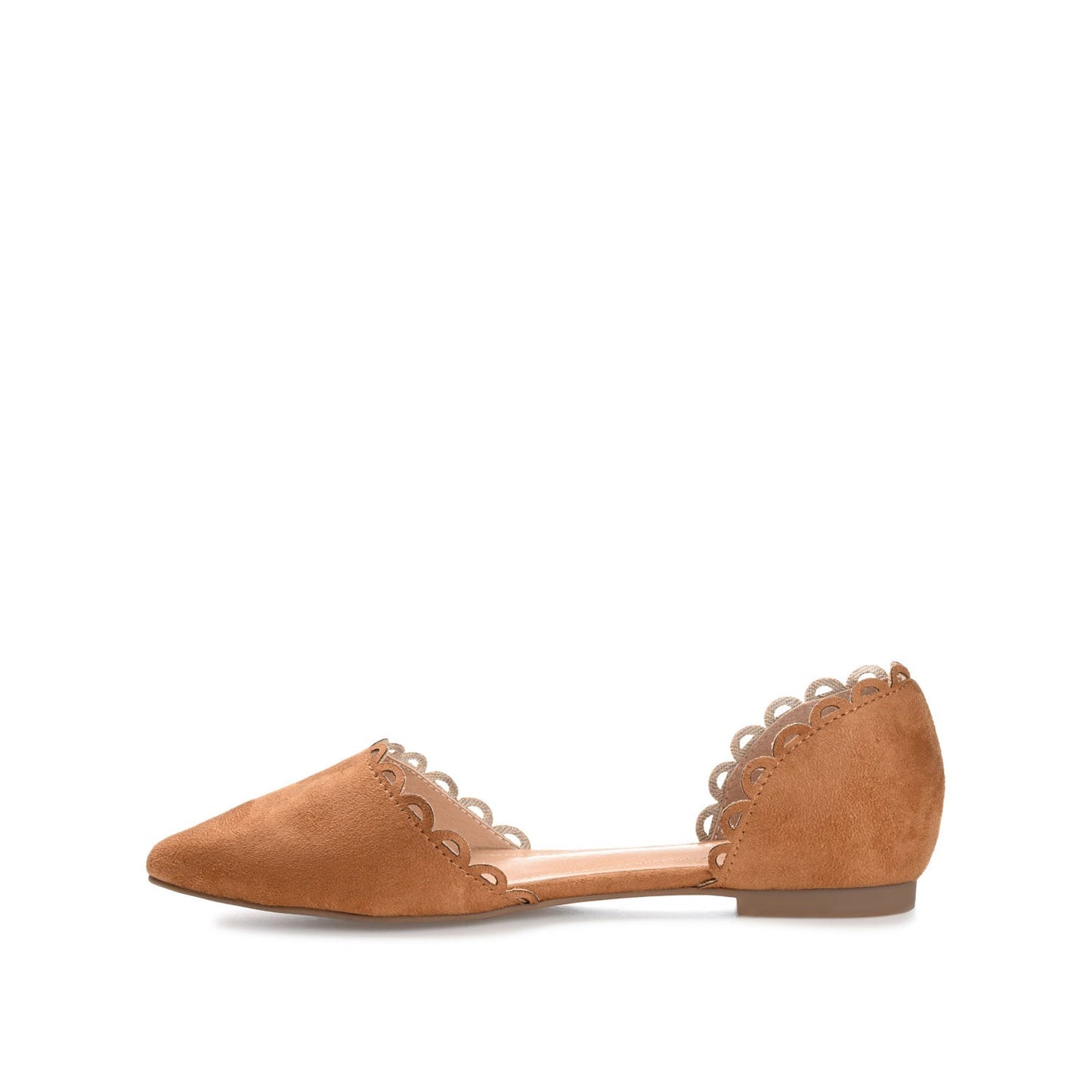 Journee JEZLIN D'ORSAY FLATS IN FAUX SUEDE - Cognac