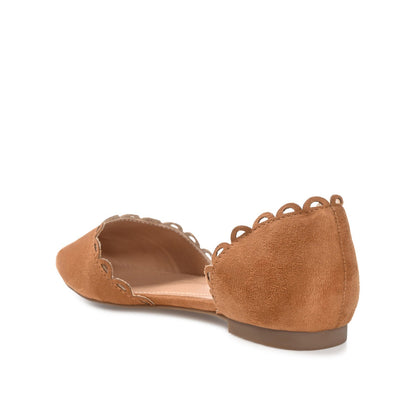 Journee JEZLIN D'ORSAY FLATS IN FAUX SUEDE - Cognac