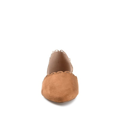 Journee JEZLIN D'ORSAY FLATS IN FAUX SUEDE - Cognac