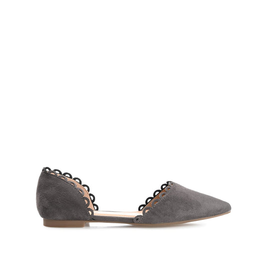 Journee JEZLIN D'ORSAY FLATS IN FAUX SUEDE - Grey