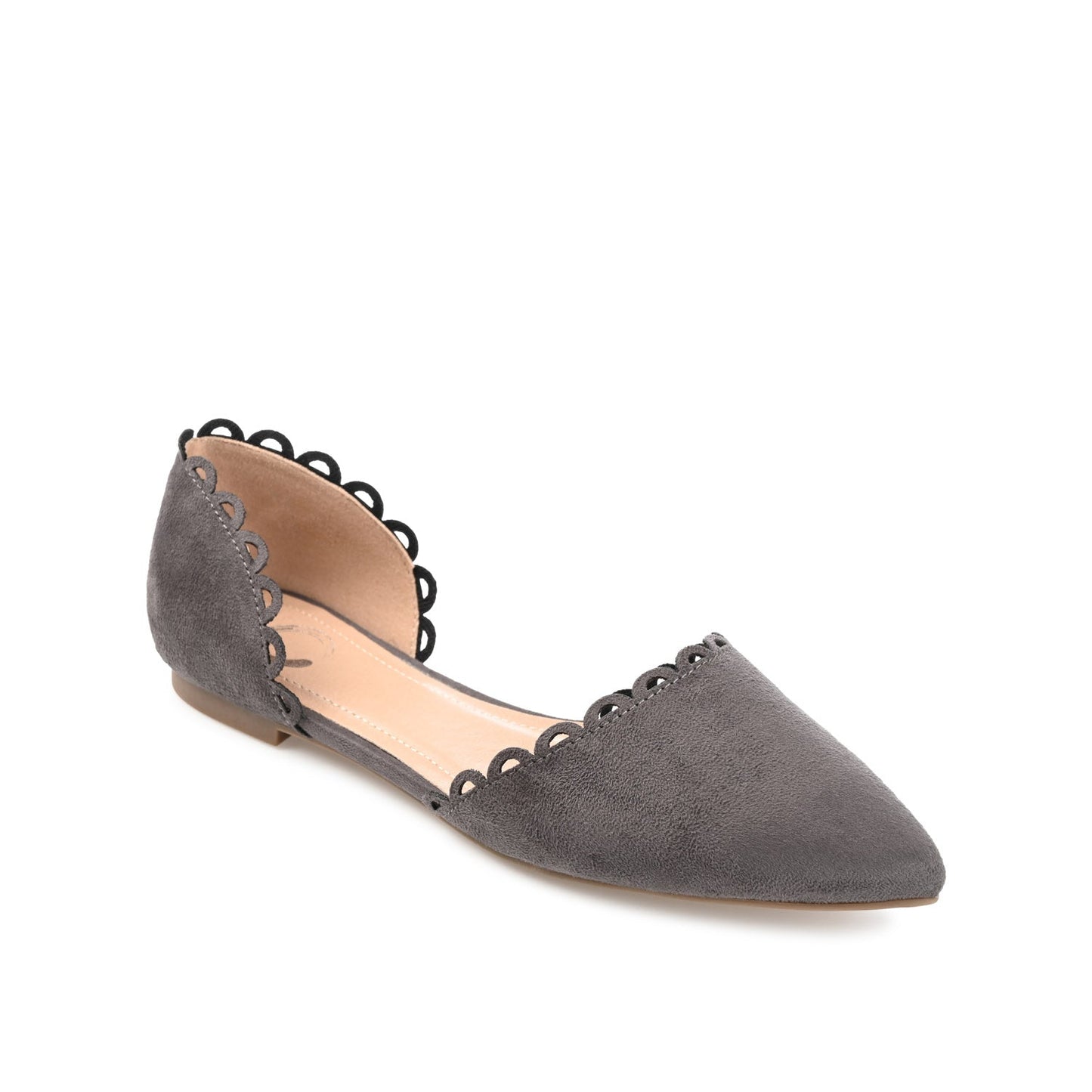 Journee JEZLIN D'ORSAY FLATS IN FAUX SUEDE - Grey