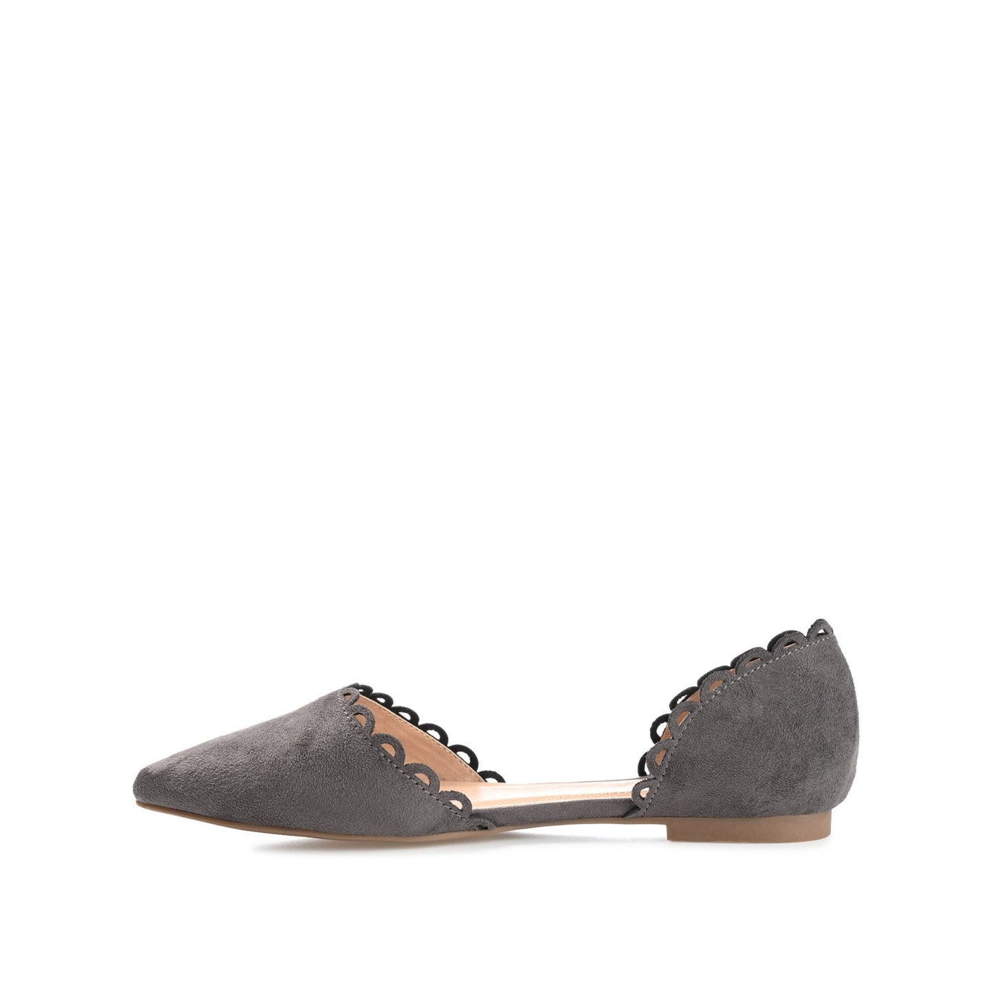 Journee JEZLIN D'ORSAY FLATS IN FAUX SUEDE - Grey
