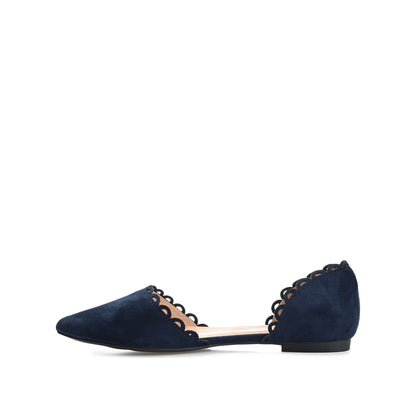 Journee JEZLIN D'ORSAY FLATS IN FAUX SUEDE - Blue