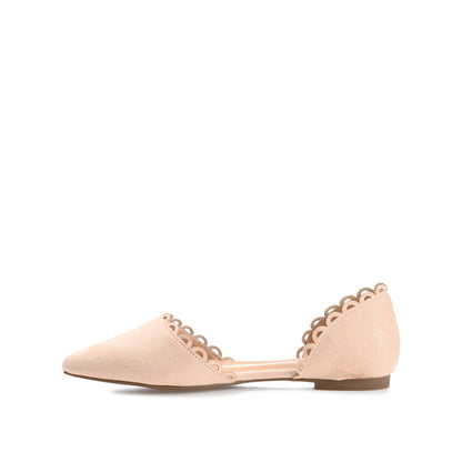Journee JEZLIN D'ORSAY FLATS IN FAUX SUEDE - Nude