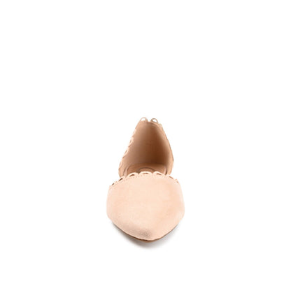 Journee JEZLIN D'ORSAY FLATS IN FAUX SUEDE - Nude