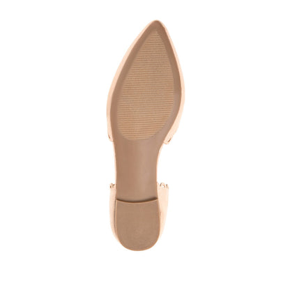 Journee JEZLIN D'ORSAY FLATS IN FAUX SUEDE - Nude